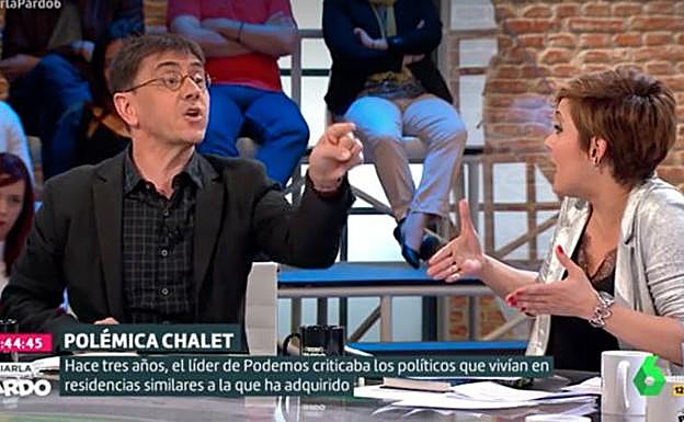Monedero junto a Cristina Pardo. 