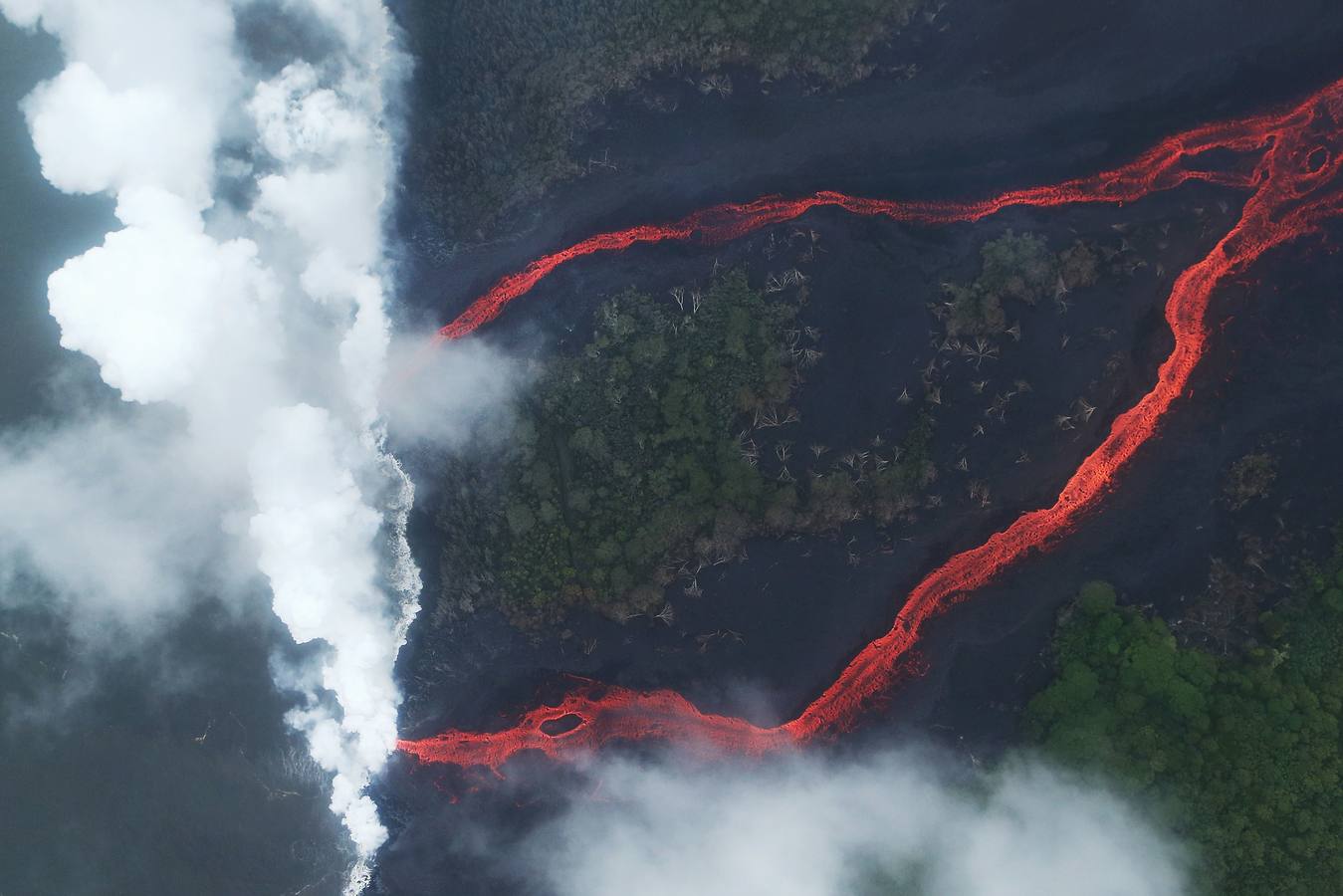 Fotos: Las impresionantes imágenes de la erupción del volcán Kilauea de Hawái