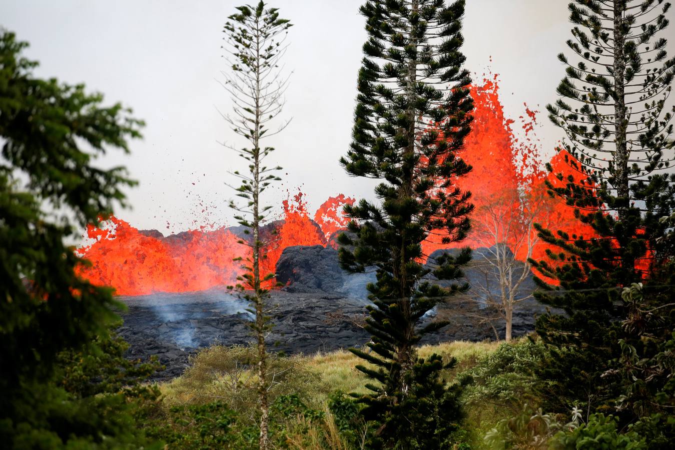 Fotos: Las impresionantes imágenes de la erupción del volcán Kilauea de Hawái