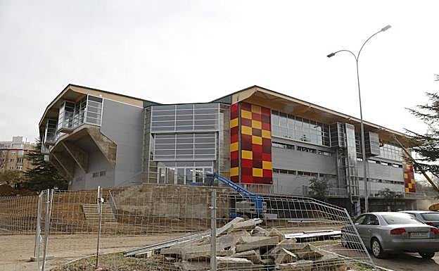 Obras en el Pabellón de Palencia.