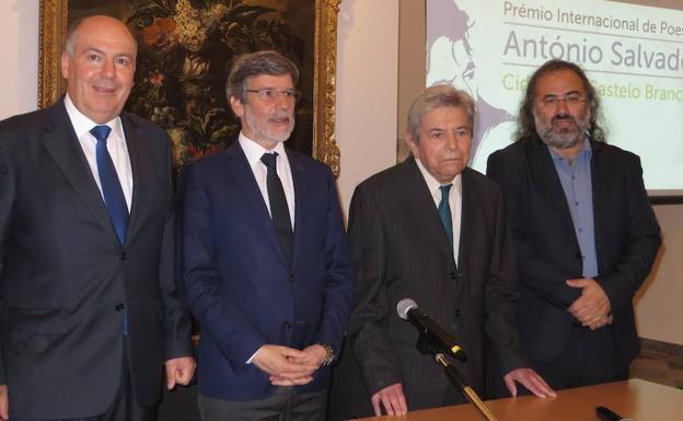 Rodrigues, Correia, Salvado y Alencart, durante la presentación.