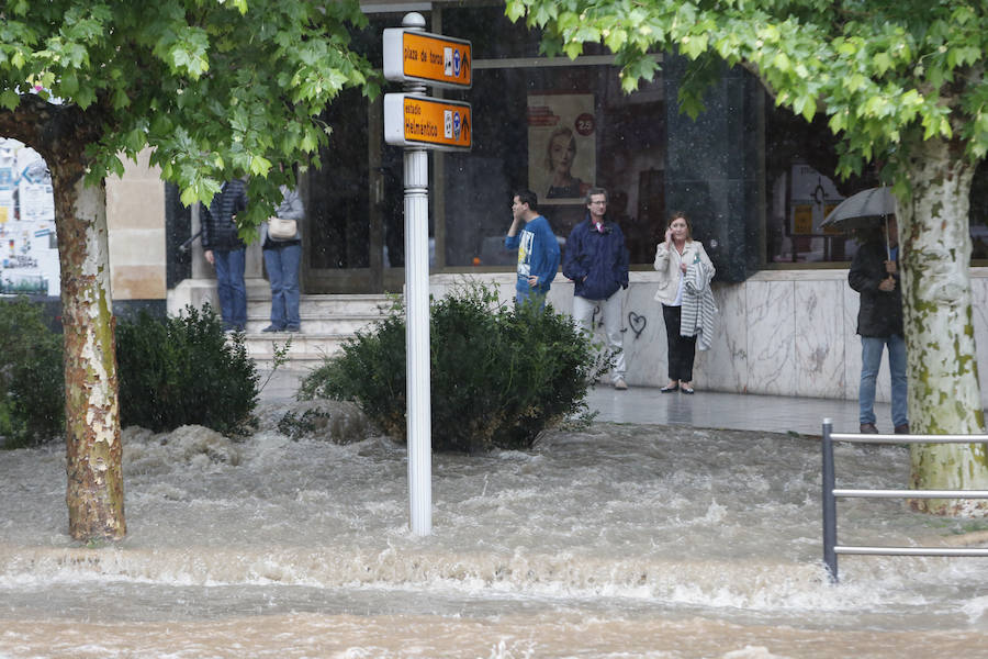 Fotos: Una tromba de agua anega Salamanca