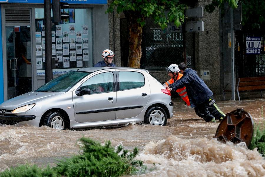 Fotos: Una tromba de agua anega Salamanca