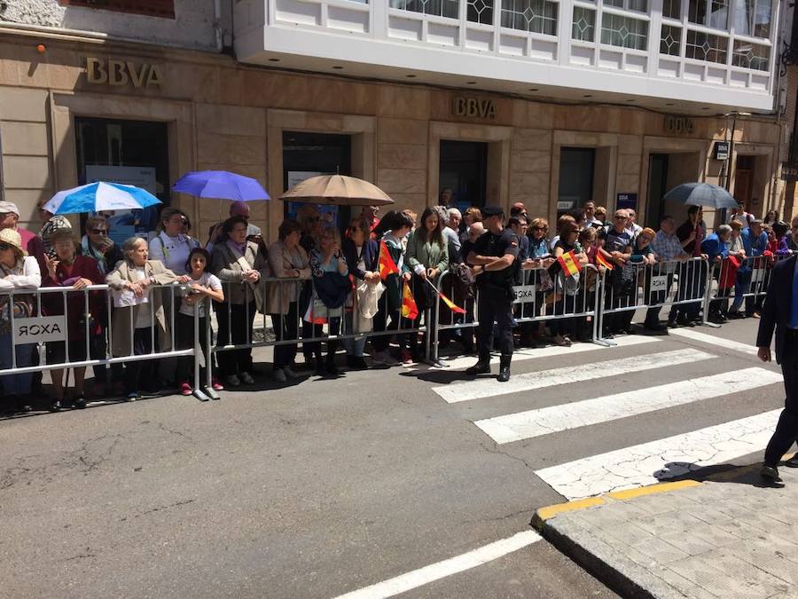 Fotos: El Rey, recibido en Aguilar de Campoo (1/2)