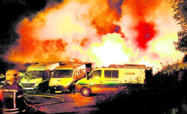 El detenido por quemar 35 ambulancias de Ambuibérica en Vizcaya se quejaba de que sus cabras «no podían pastar»