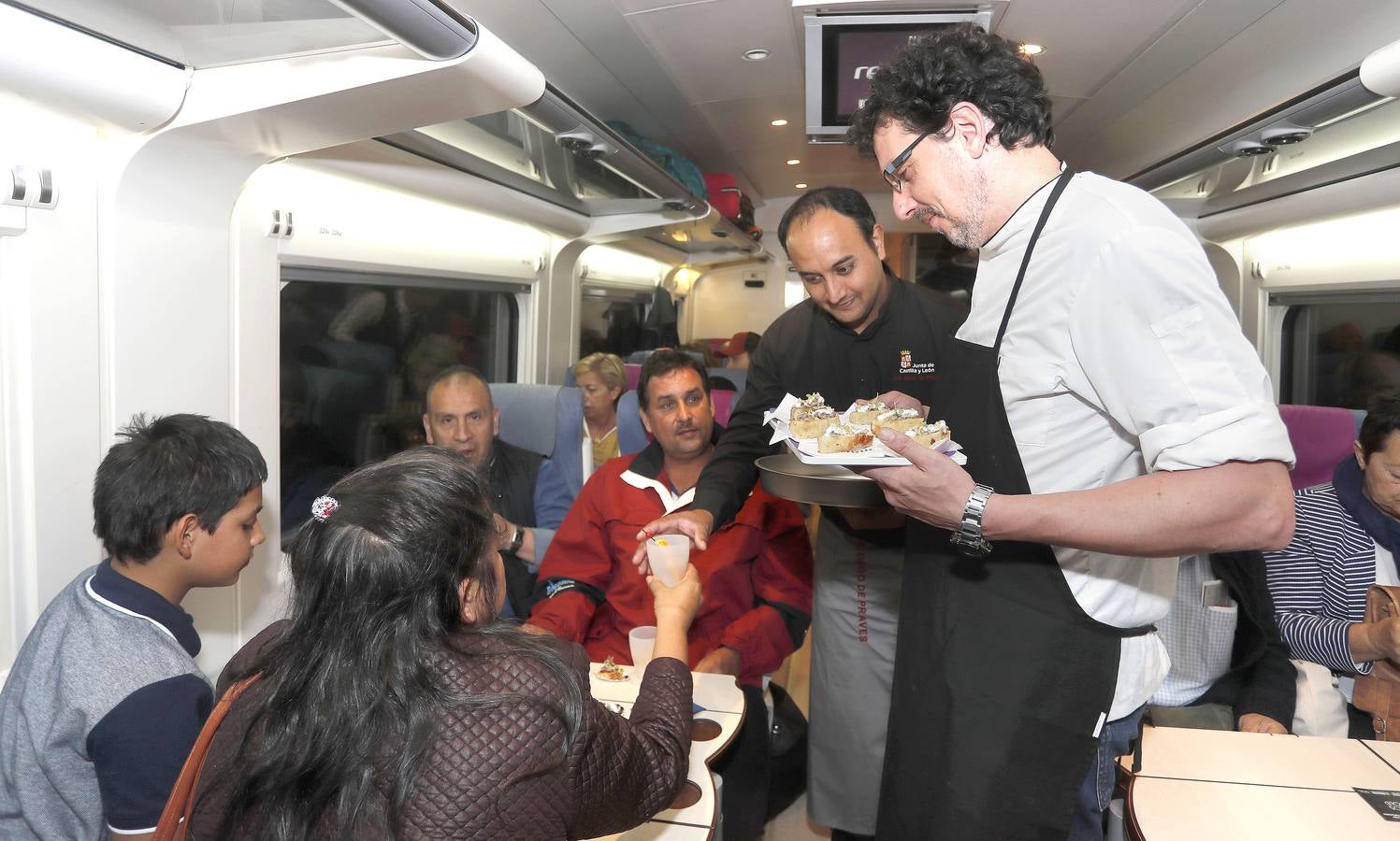 En un Avant con destino a Madrid-Chamartín, el equipo ofreció una degustaciónde pinchos a bordo