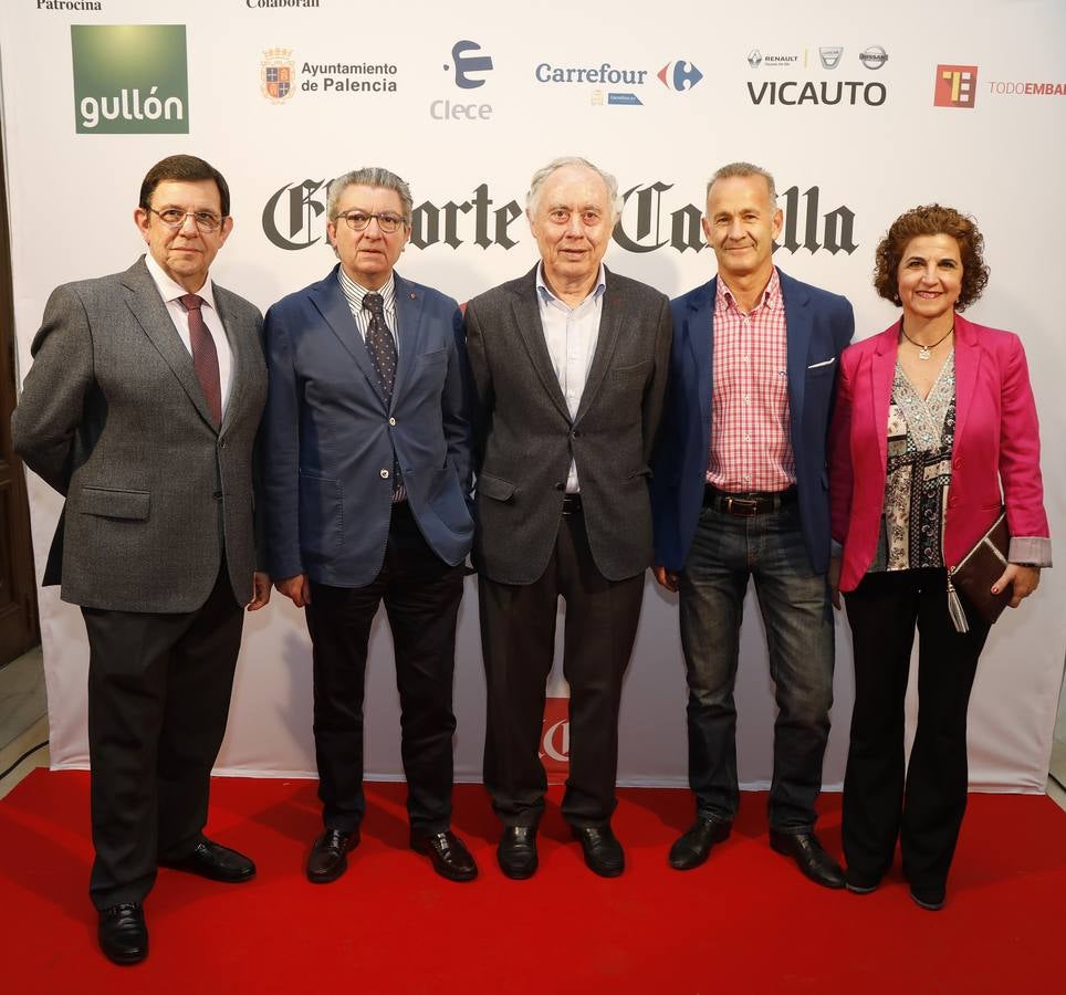 Julio Rodríguez, Alfonso Alonso, Heliodoro Gallego, Francisco Villameriel y Carmen Muñoz.