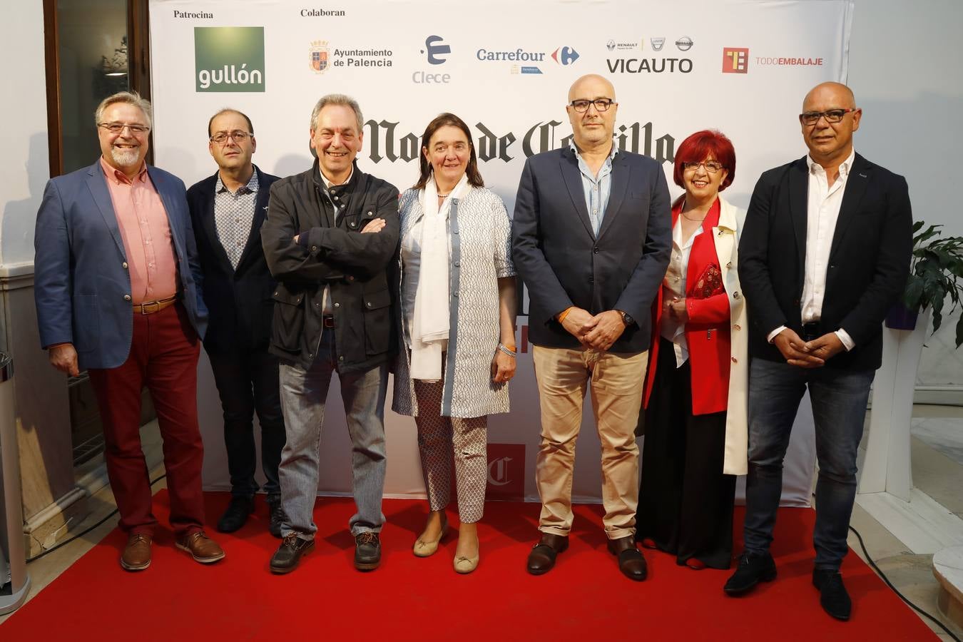 José María Atienza, Juan Cruz Vidal, Urbano Revilla, Quica Peña, José Manuel Otero, Dolores Urueña y Tato Caminero.