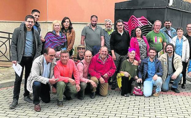 Participantes en el II Encuentro de Candidaturas Municipalistas, ayer en Miranda de Azán.