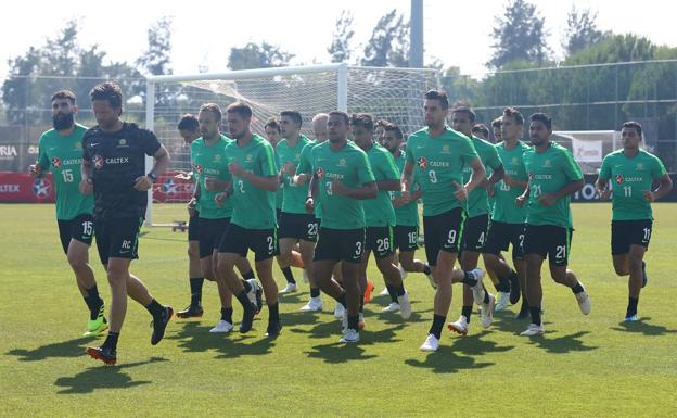 La selección australiana, en un entrenamiento. 