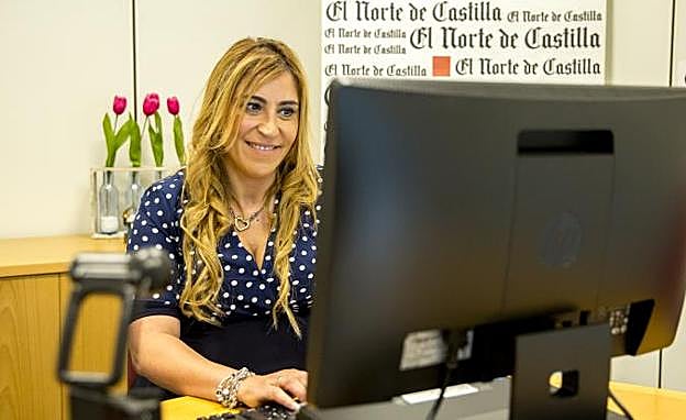 María Dolores Mayo, en el videochat de El Norte de Castilla.