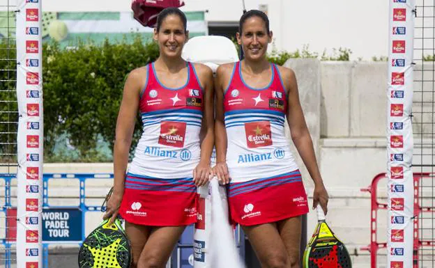 La hermanas Sánchez Alayeto, en el Club de la Raqueta de Valladolid hace unos días.