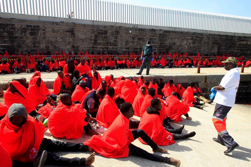 En total han llegado 21 pateras con 569 personas a bordo. Entre sus ocupantes hay un número elevado de menores, mujeres y algunos bebés.