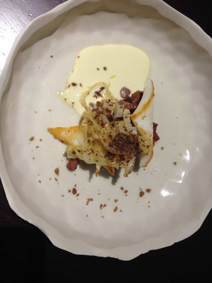 Menú realizado por el chef Víctor Martín, del Restaurante Trigo con estrella Michelin, a propósito de Las Edades del Hombre en Aguilar de Campoo.