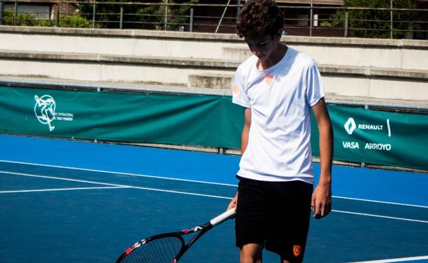 Iván Pérez en su partido de cuartos de final