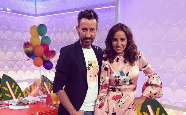 Carmen Alcayde con David Valldeperas.