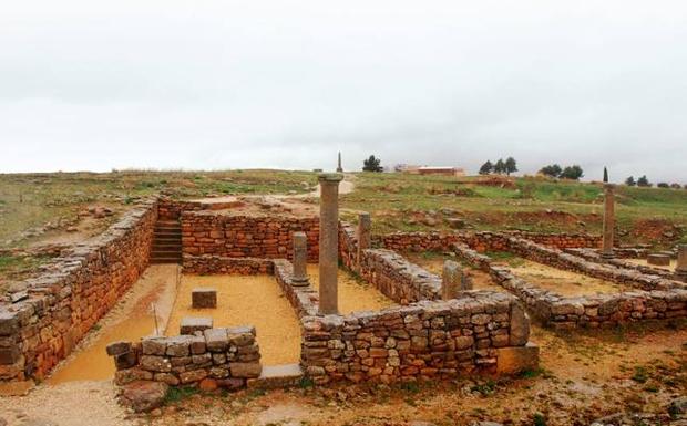 Restos arqueológicos del yacimiento de Numancia. 