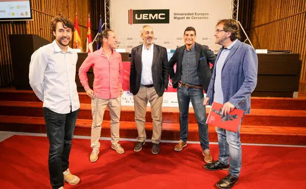 Jorge Monzón, Jesús Ledesma, Álvaro Pérez, Francisco Martín y Óscar Gálvez.