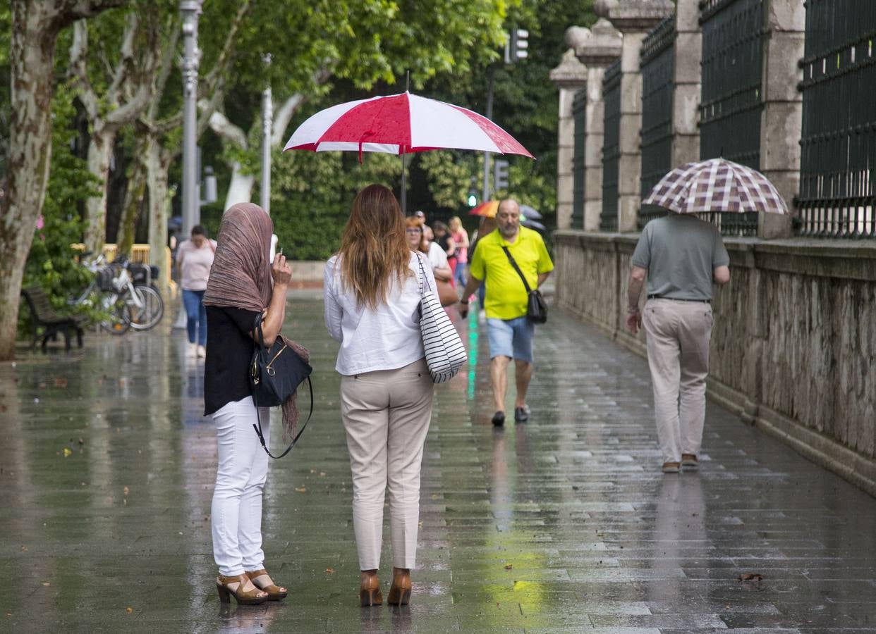 10,2 litros por metro cuadrado cayeron en la ciudad de Valladolid en unos 40 minutos