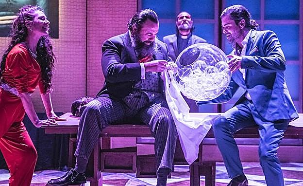 Escena de 'El criticón', de la compañía Teatro del Temple. 