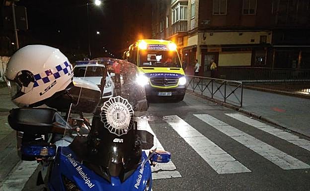 Lugar del atropello.