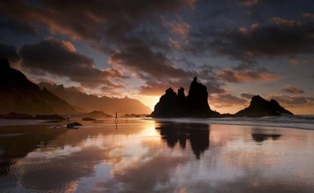 Atarceder en la playa del Benijo, en Tenerife. 