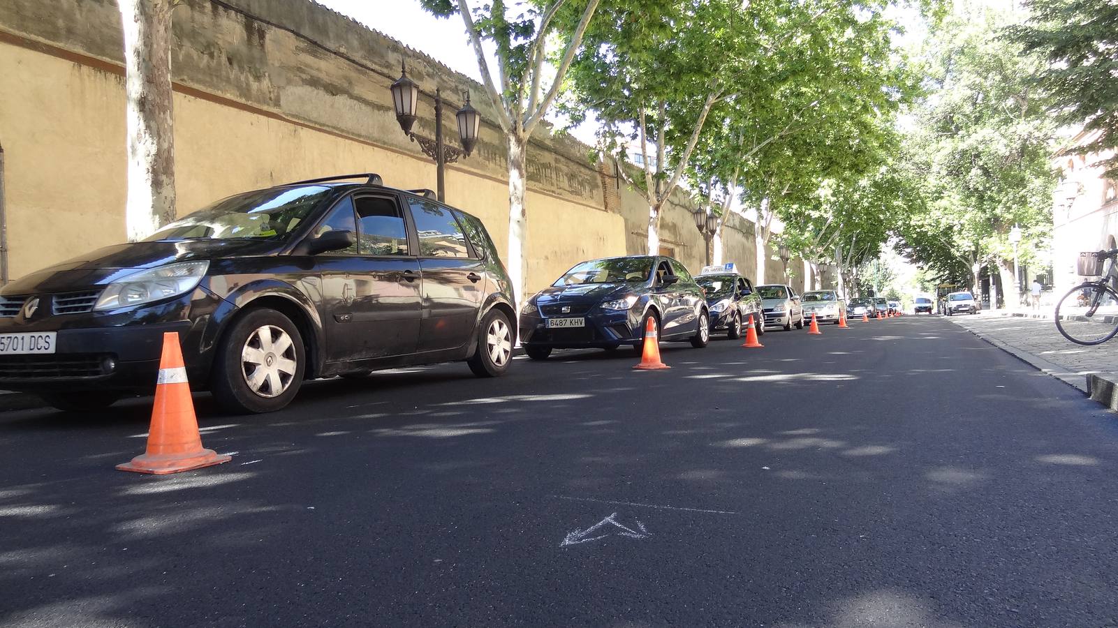 Los conductores que circulen por esta vía se encontrarán con uno de los nueve avisadores de velocidad que acaba de instalar el Ayuntamiento