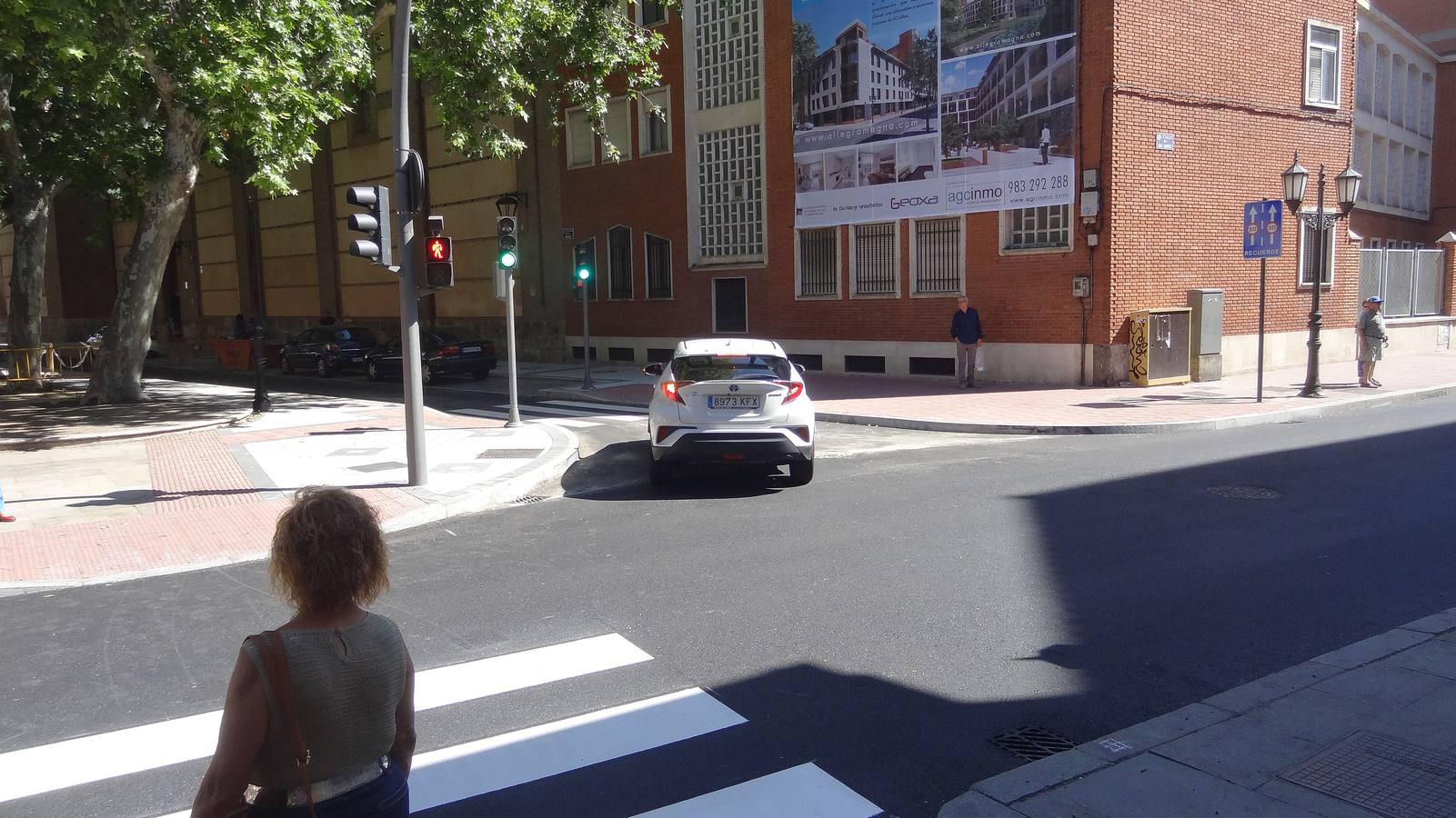 Los conductores que circulen por esta vía se encontrarán con uno de los nueve avisadores de velocidad que acaba de instalar el Ayuntamiento