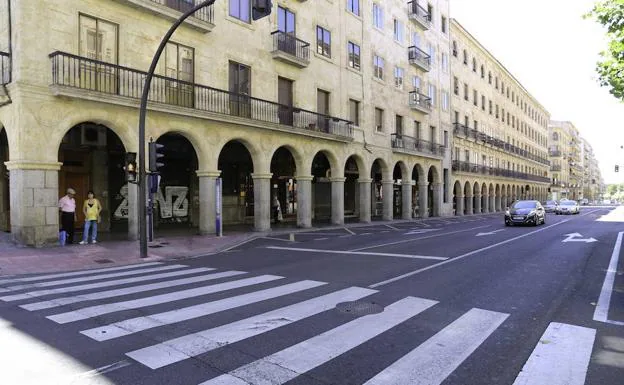 Gran Via de Salamanca, calle en la que se produjeron los hechos.