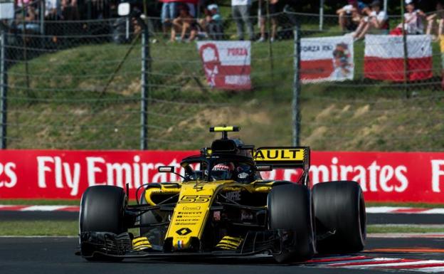 Carlos Sainz durante el Gran Premio de Hungría