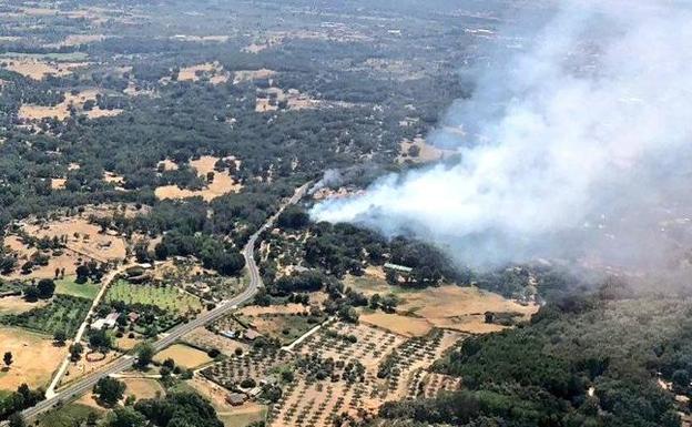 Incendio en Candeleda. 