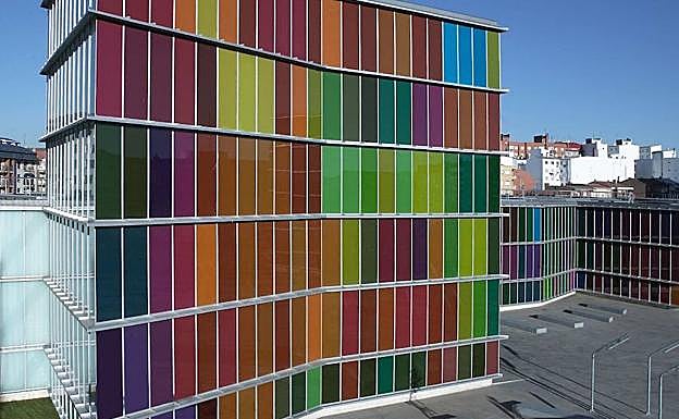 Imagen del exterior del Museo de Arte Contemporáneo de Castilla y León, MUSAC. 