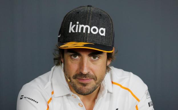 Fernando Alonso, durante una rueda de prensa. 