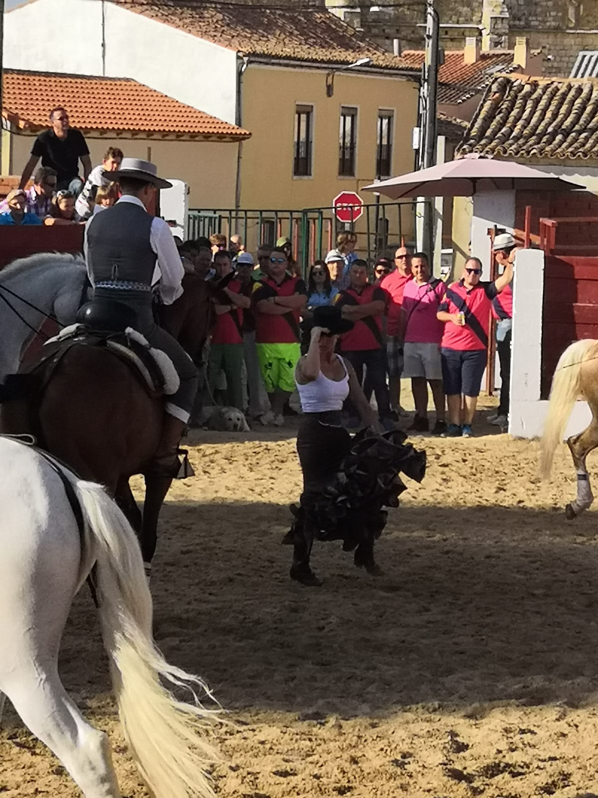 La localidad ha celebrado una exhibición ecuestre solidaria y recaudó 1.587 euros para investigación sobre la enfermedad AME