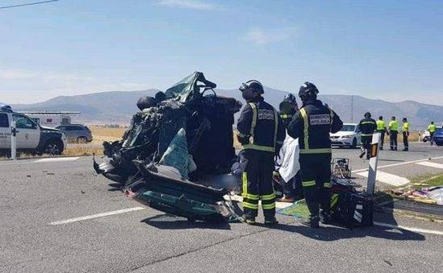 Coche implicado en el accidente.