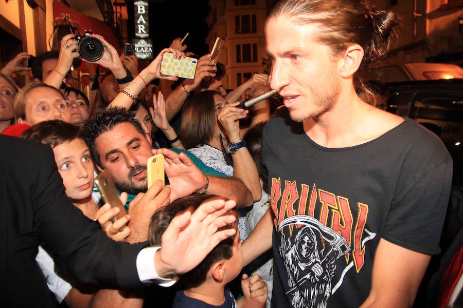 Fotos: El Atlético de Madrid en Segovia