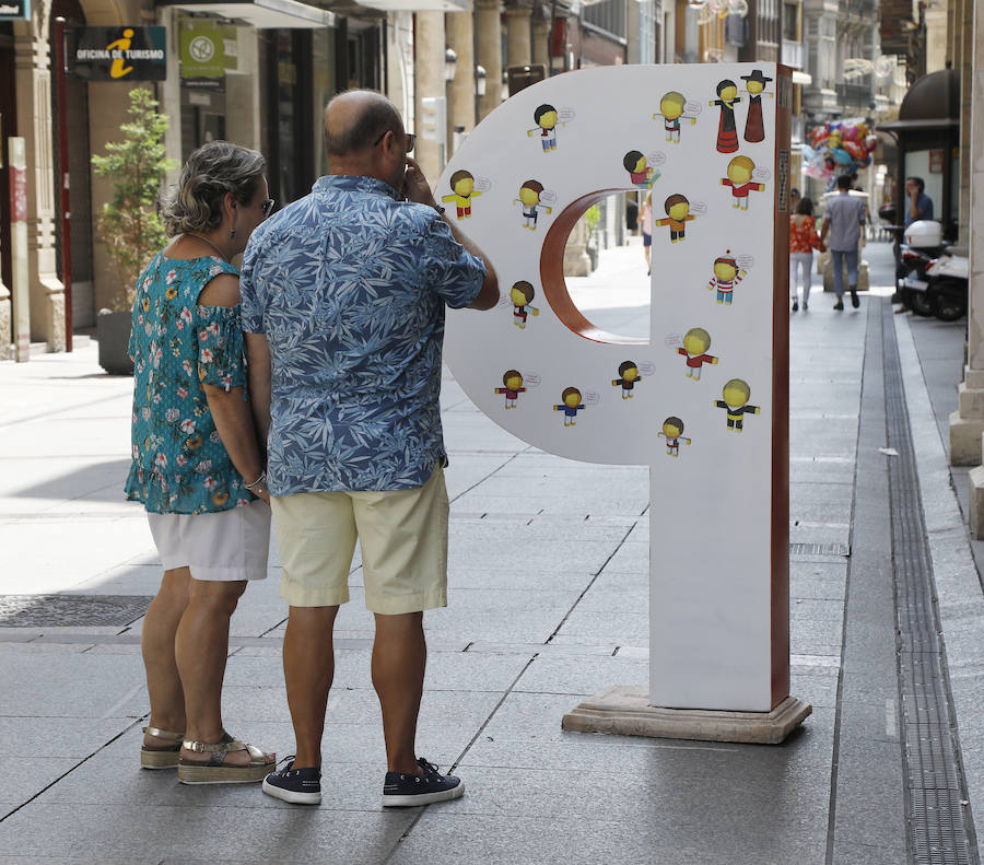La obra dedicada al Puentecillas realizada por Antón Urreisti se ha llevado el primer premio del concurso 'Palencia con P', valorado con 2.000 euros