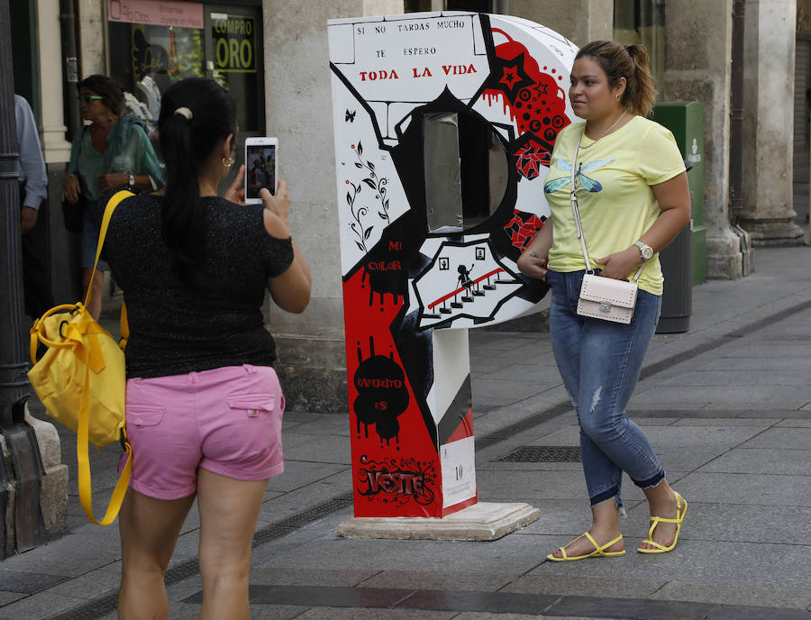 La obra dedicada al Puentecillas realizada por Antón Urreisti se ha llevado el primer premio del concurso 'Palencia con P', valorado con 2.000 euros