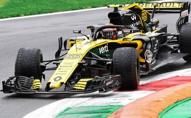 Carlos Sainz durante el GP de Italia