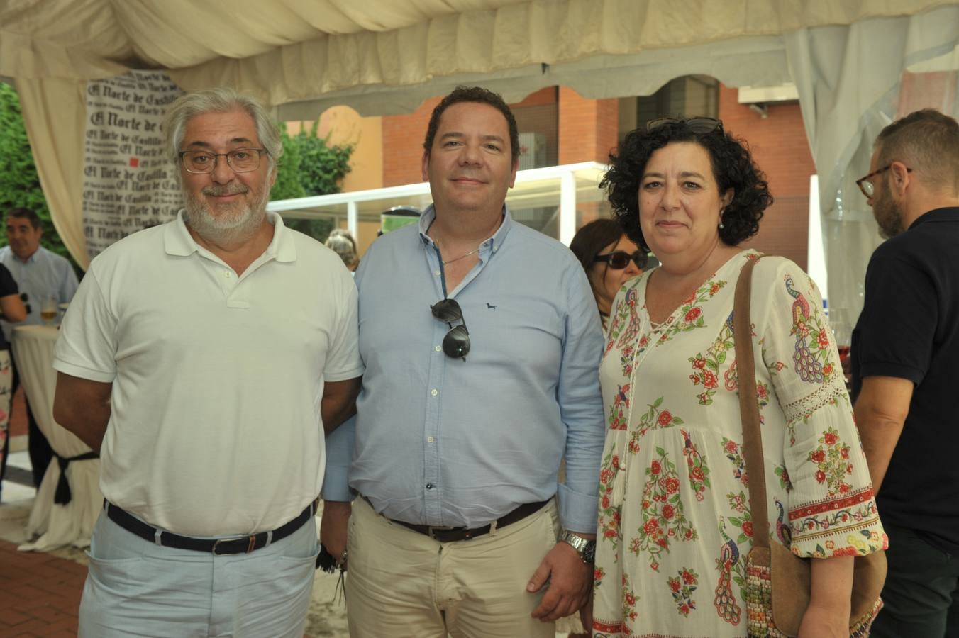 Jesús de Blas, Jaime Gutiérrez y Belén Castañeda, los tres del Colegio de Psicólogos de Castilla y León.