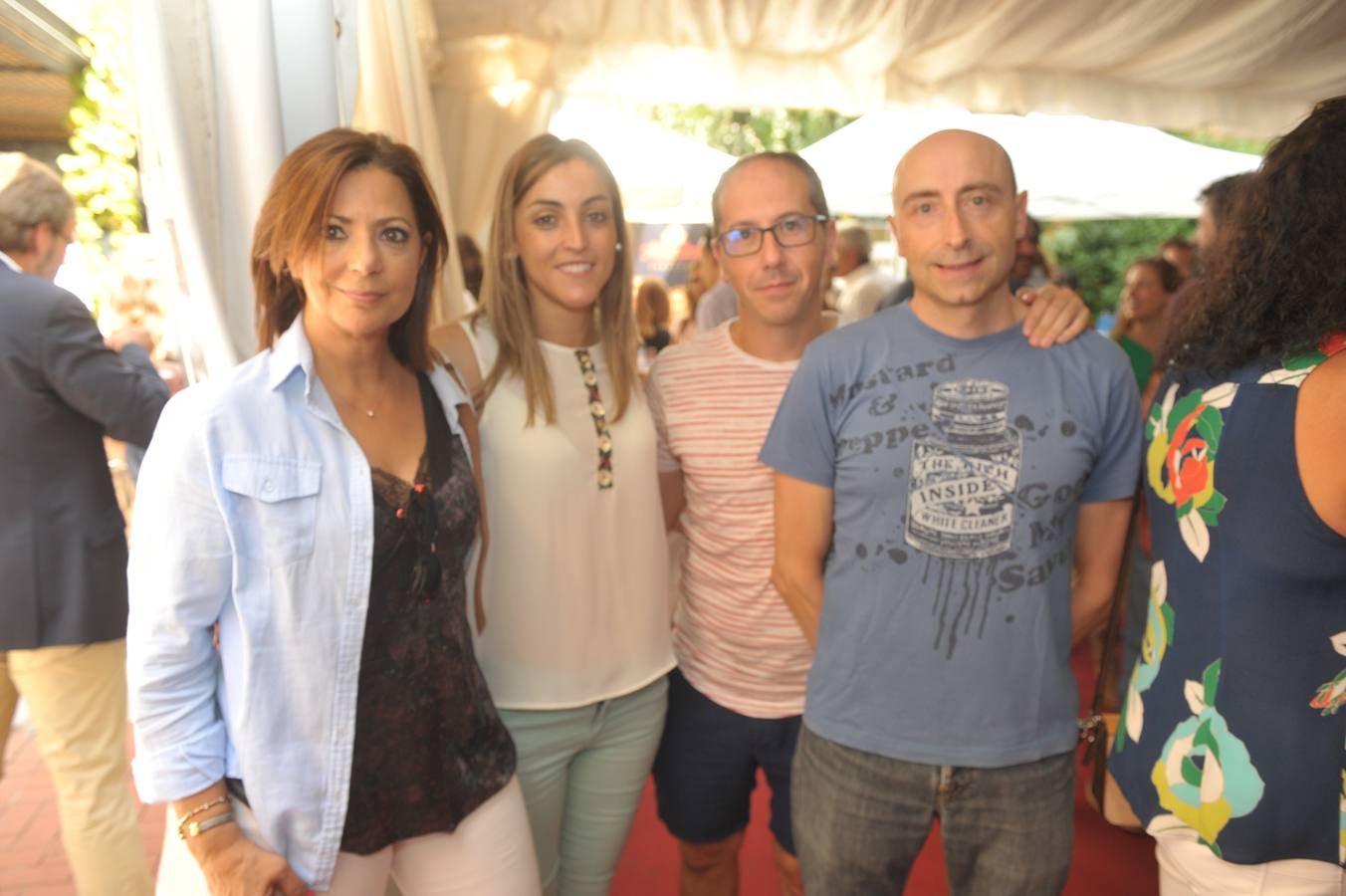 Parte del equipo de Multiópticas. Carmen Ibáñez, Mirian Alonso, Juan Pablo Sanz y Jesús Santamaría.