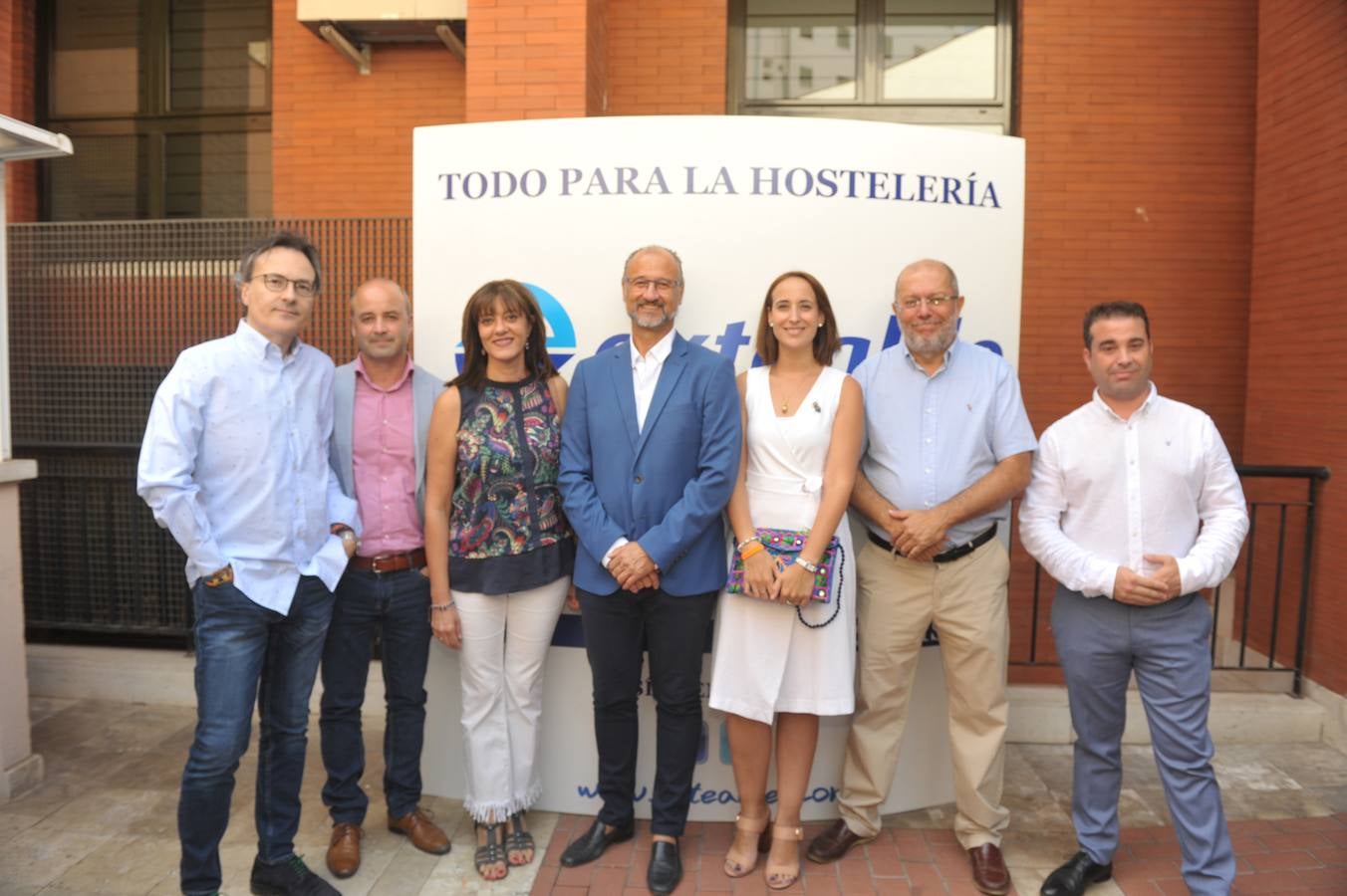 Representantes de Ciudadanos en distintas instituciones. Miguel Ángel González, David Castaño, Nuria Duque, Luis Fuentes, Pilar Vicente, Francisco Igea y Alberto Sanz.