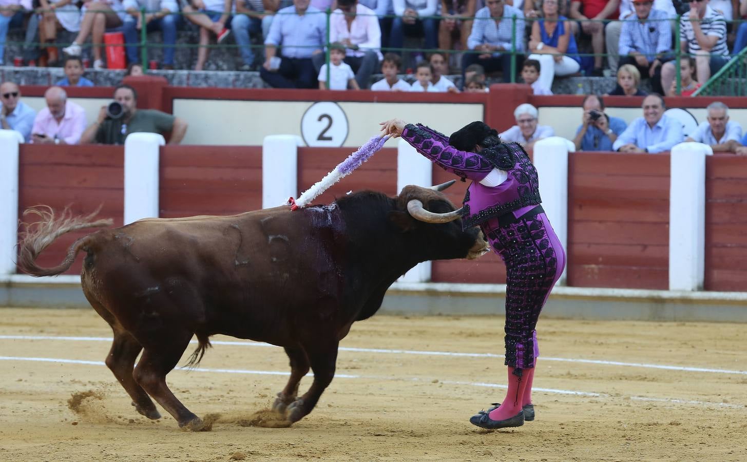 El navarro cortó tres orejas; Alfonso Ortiz se fue de vacío y Darío Domínguez escuchó tres avisos