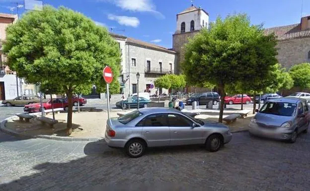 Plaza del Teniente Arévalo, en Ávila, donde se instalará la figura en homenaje a Tomás Luis de Victoria. 