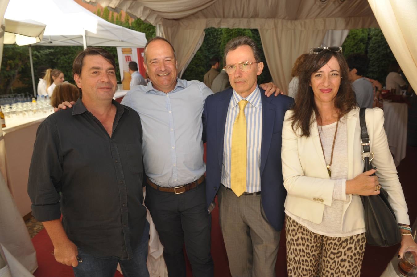 Karl-Pierre Mikulic, Rafael Pérez, Óscar Suañez (Ibercaja) y Ana Belén Collantes (Grupo Norte).