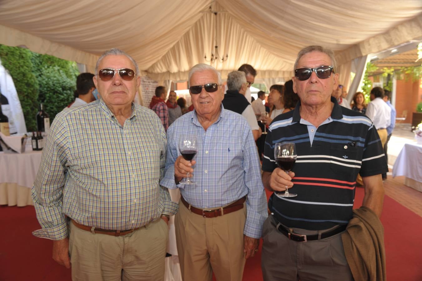 Mariano Hernández, Francisco Hernández y Leopoldo San Juan, de la peña taurina Afición Vallisoletana.