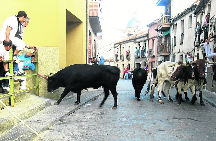 Encierro urbano en una edición pasada de las fiestas.