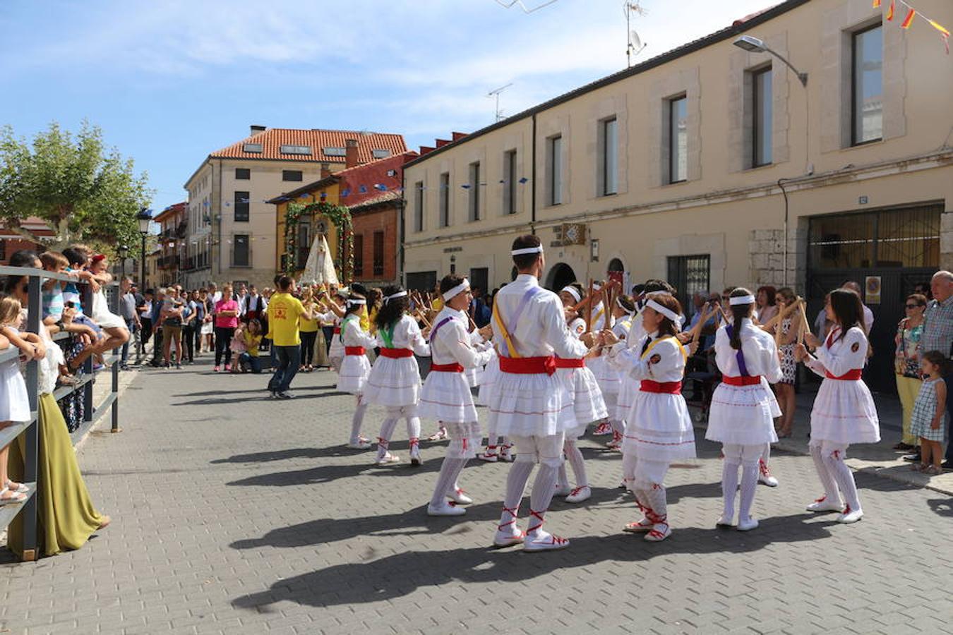 Procesión Virgen de Gracia, en Villanubla.