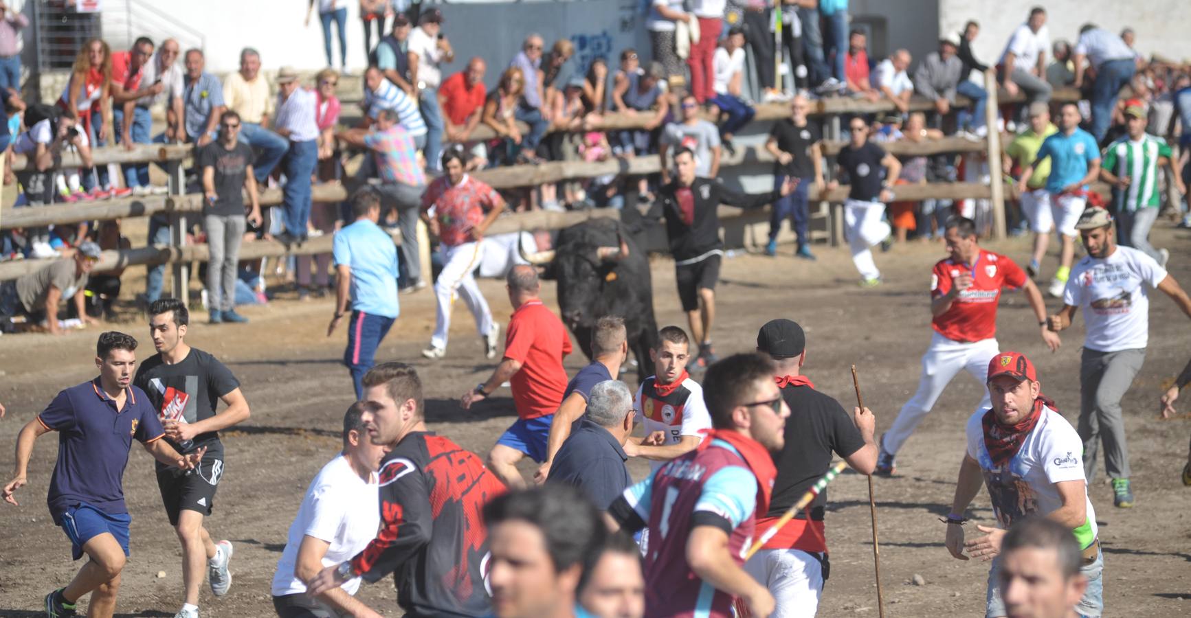 Dos personas han resultado heridas, al parecer uno con una posible cornada en la pierna