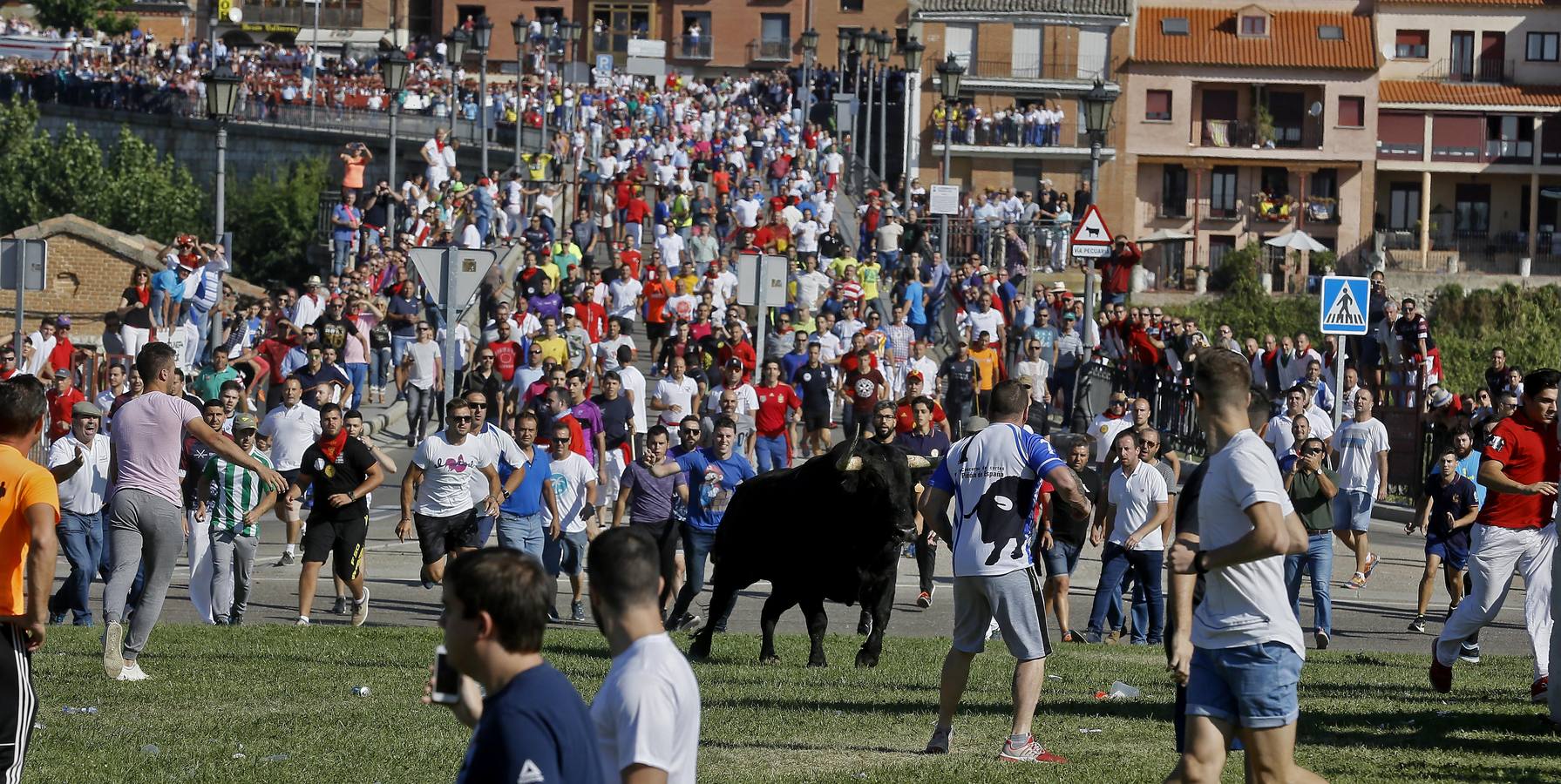 Dos personas han resultado heridas, al parecer uno con una posible cornada en la pierna